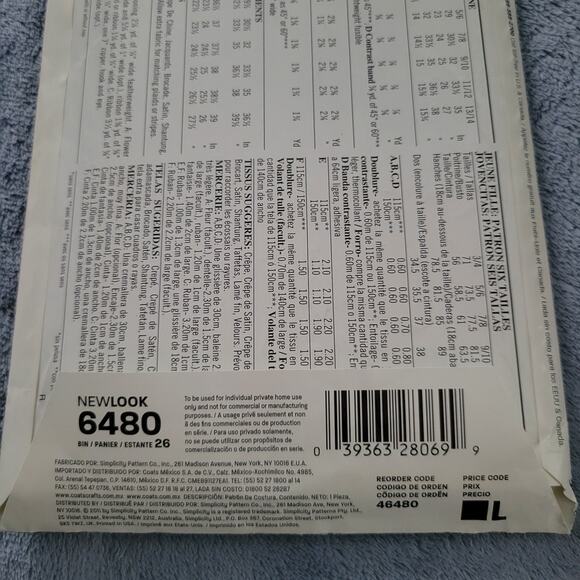 NEW LOOK Junior 6480 Bustle Top Pleated Skirt Wide Pants Sz 3/4-13/14 Uncut - Picture 4 of 6